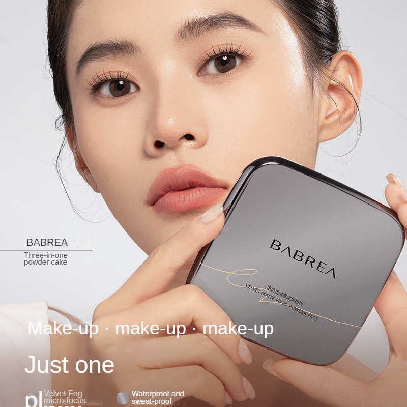 Babrea Phấn Trang Điểm Kiểm Soát Dầu Và Lâu Trôi Cho Da Khô / Ướt