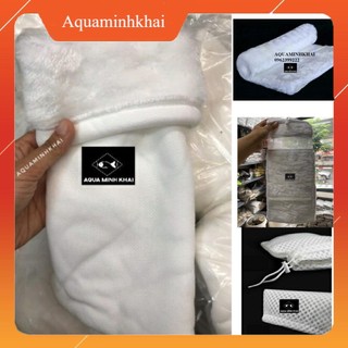 Túi lọc nước giữ cặn bể cá 2 lớp, túi lọc chống tràn, túi lọc tổ ong 3d, khăn lọc (túi lọc cao cấp)