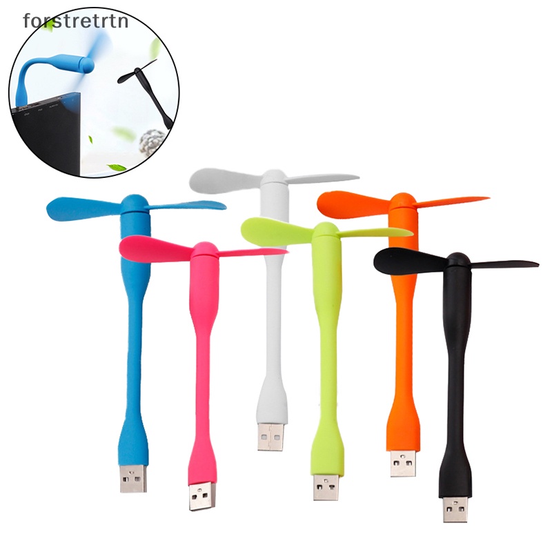 Forstretn 1 Quạt Làm Mát usb mini Linh Hoạt Có Đèn led Cho laptop / Điện Thoại Thông Minh