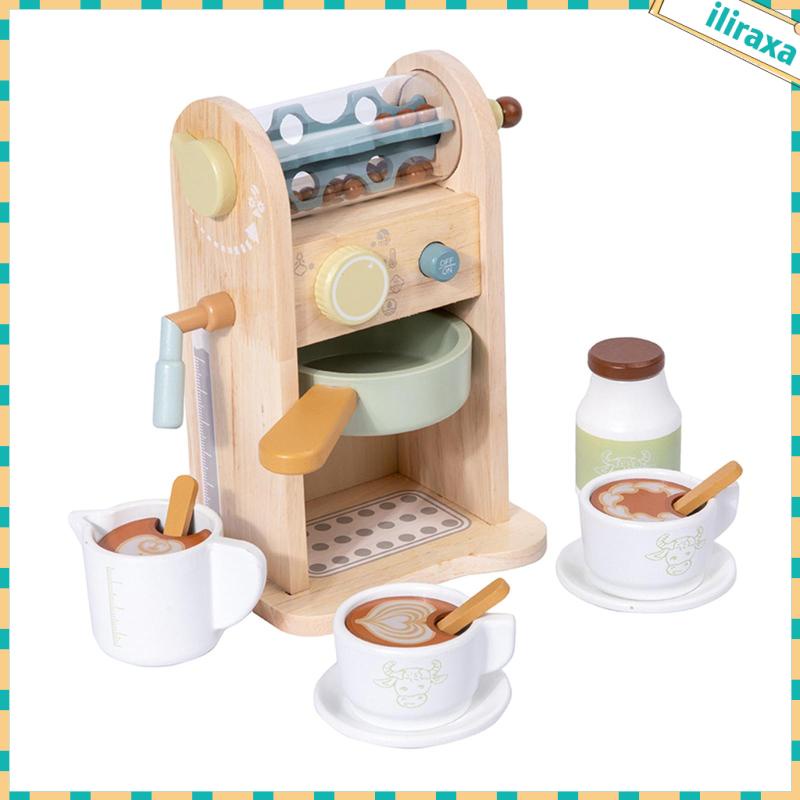 Bộ Đồ Chơi Máy Pha Cà Phê Bằng Gỗ Dành Cho Trẻ Em
