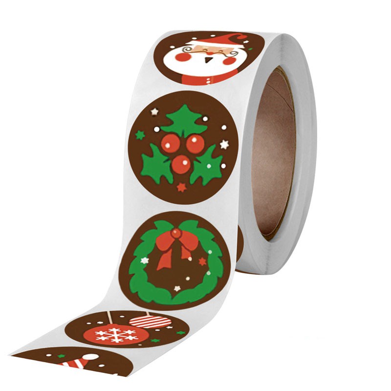 Bộ 500 Nhãn Dán Trang Trí Giáng Sinh diy