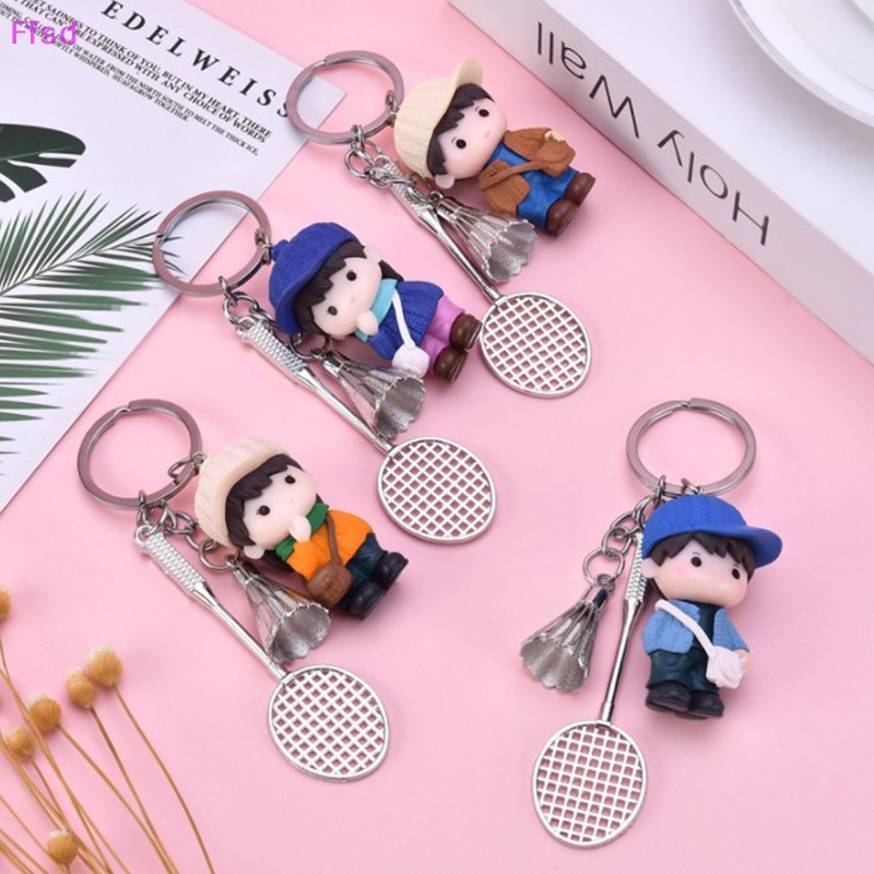 Luimo Móc Chìa Khóa mini Hình Quả Cầu Lông Sáng Tạo Dễ Thương