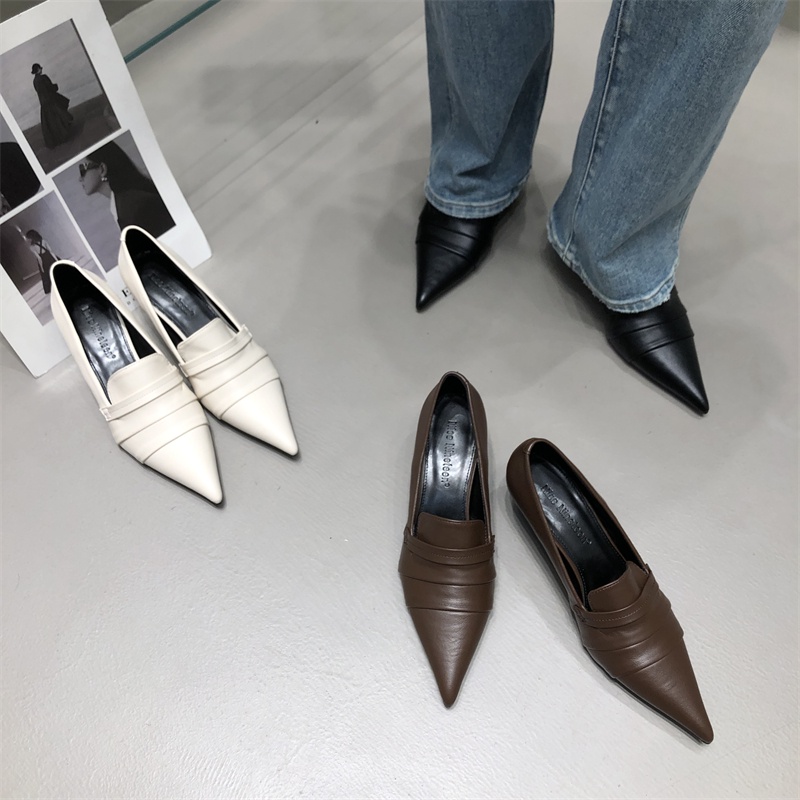 Giày Cao Gót Mũi Nhọn Phong Cách Âu Mỹ Thời Trang Mùa Thu Mới sk2023