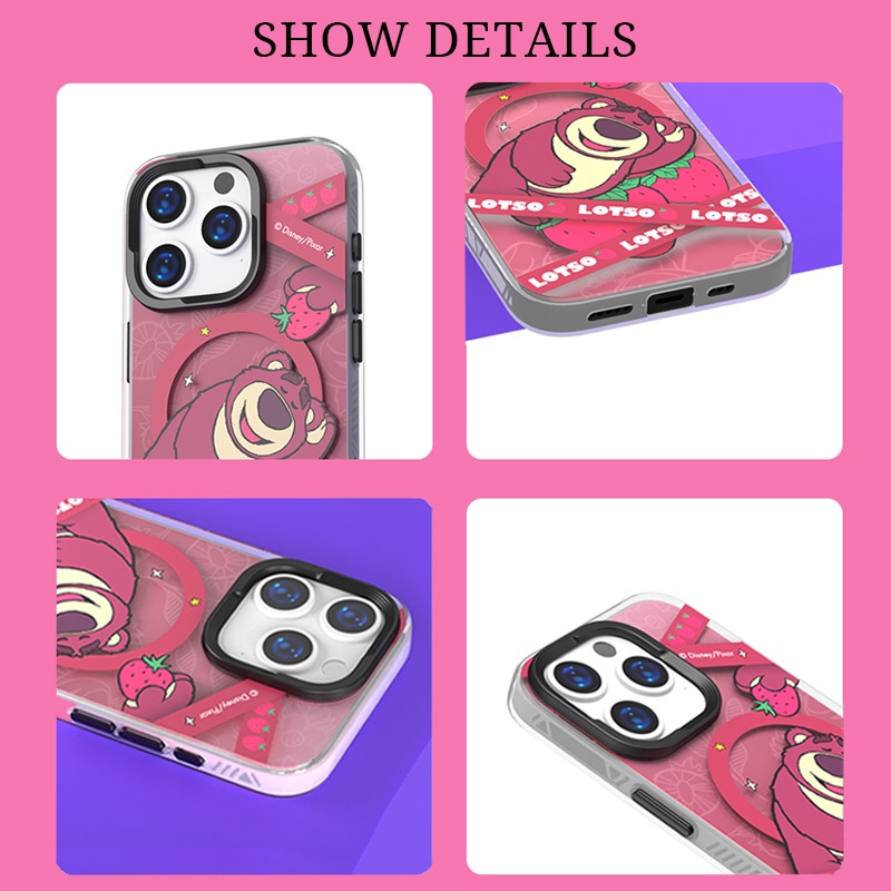 Ốp Điện Thoại Chống Sốc Màu gradient Hình mickey donald Cho iphone 15 pro max / 15 pro / 15 / plus / 15