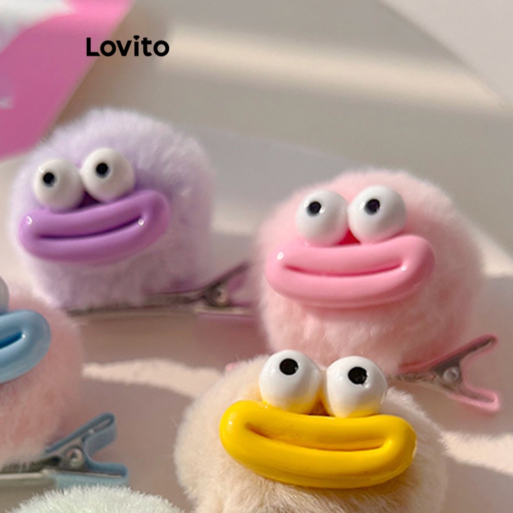 Lovito 5 chiếc kẹp tóc hoạt hình thông thường dành cho nữ LNA31482