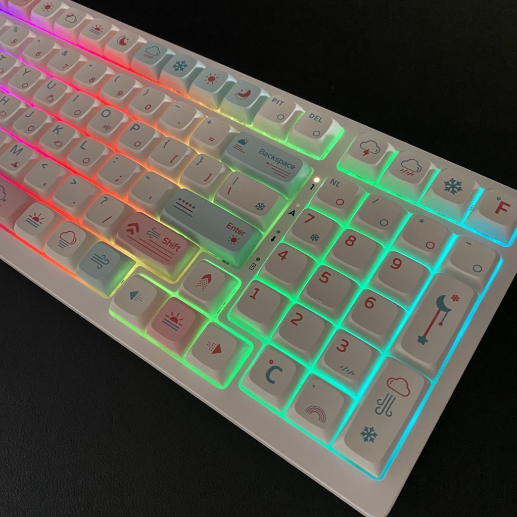 Keycaps Jinshuiloutai, chiều cao XDA, PBT, quá trình thăng hoa, 132 phím phù hợp với bàn phím có 61 68 84 87 98 100 104 phím