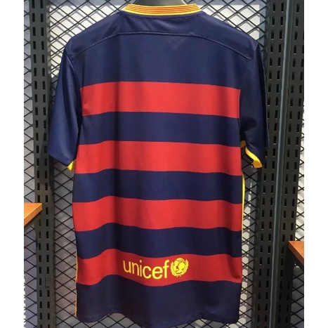 Áo Bóng Đá Chất Lượng Cao Phong Cách vintage 2015-16 barcelona