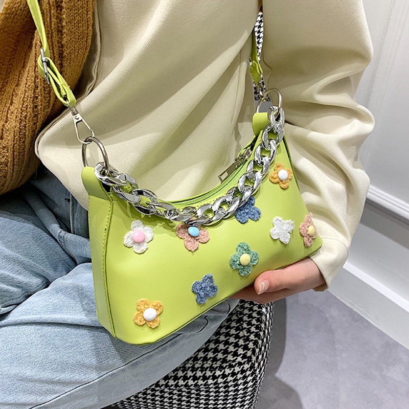 MOUSSON  Túi Đeo Chéo Dây Xích Thiết Kế Đơn Giản Hợp Thời Trang Cho Nữ