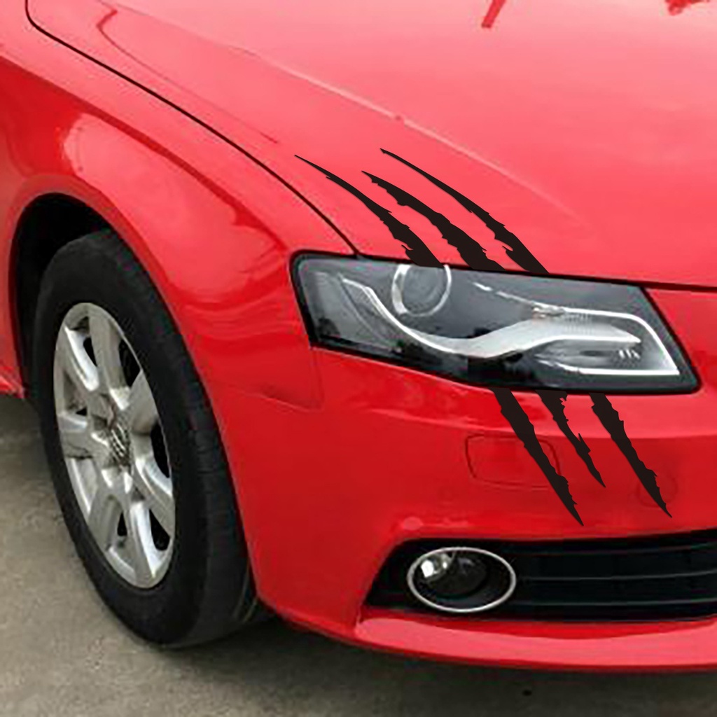 1 Miếng Dán Trang Trí Xe Hơi Hình Dấu Chân Mèo Bằng vinyl