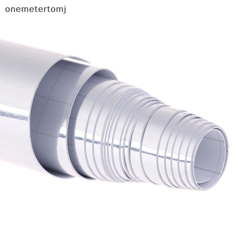 Onemetertomj Đề Can vinyl Mạ chrome Bóng Bạc Bóng Dán Kính Chiếu Hậu Xe Hơi en