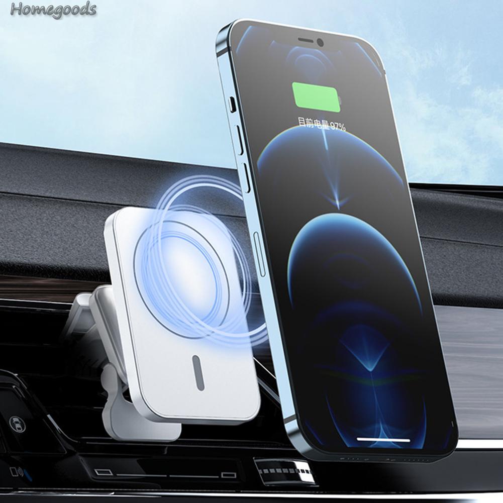 Đế Sạc Điện Thoại Không Dây Từ Tính Gắn Lỗ Thông Gió Xe Hơi Cho magsafe iphone 12 mini 14 13 12