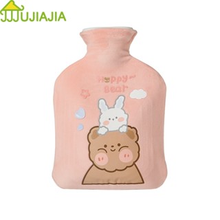  JUJIAJIA Túi Chườm Nước Nóng mini Họa Tiết Hoạt Hình Dễ Thương Túi nhung chườm nóng chống trượt không nổ giữ ấm lâu 