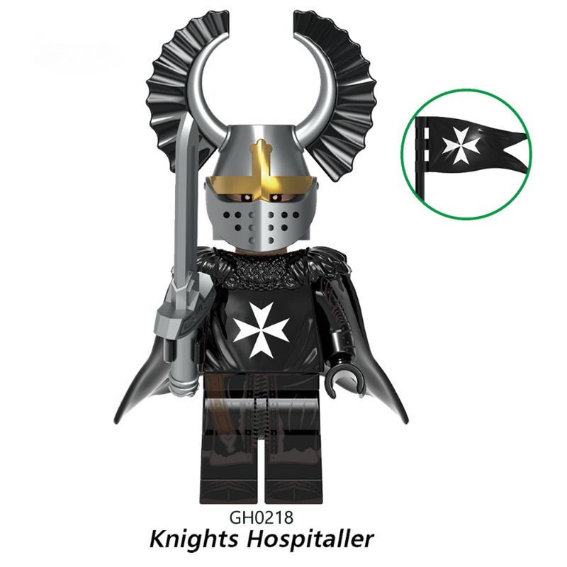 Teutonic knights Mô Hình Đồ Chơi mini Lắp Ráp Hình Chiến Binh Thời Trung Cổ Làm Quà Tặng Cho Bé
