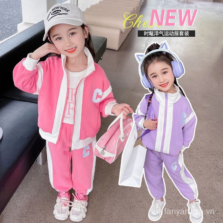 Set Đồ Thể Thao Phong Cách Phương Tây Thời Trang Mùa Thu 2023 Cho Bé Gái