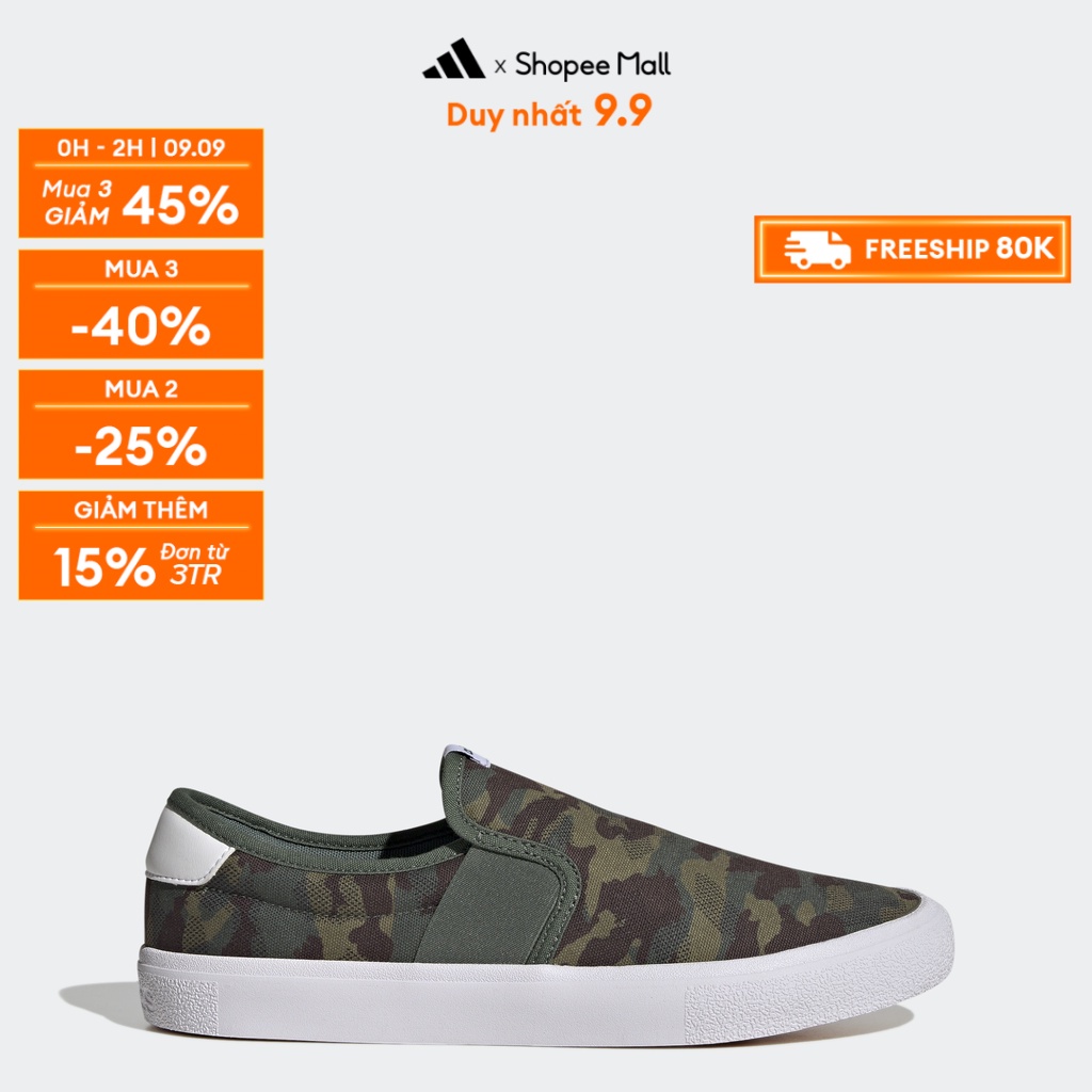 adidas Trượt ván Giày Họa Tiết Graphic Canvas Slip-On Vulc Raid3r Lifestyle Skateboarding Unisex màu xanh lá GW4108