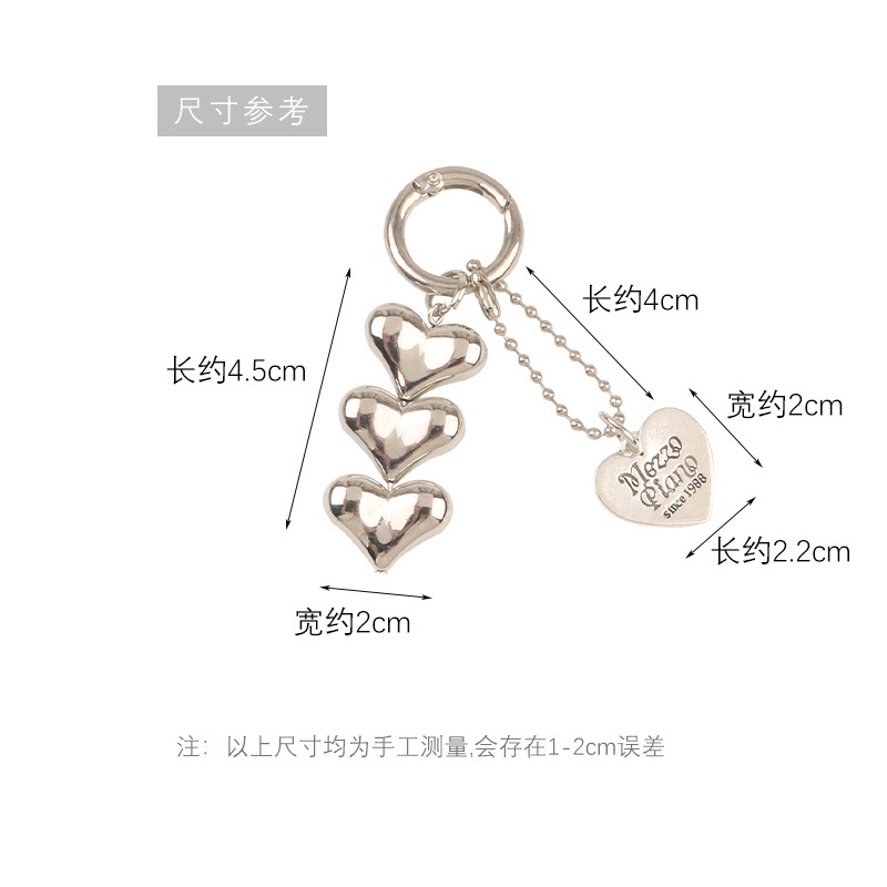 Phụ Kiện Móc Khóa Xe Hơi Đính Hạt Hình Trái Tim Phong Cách Mới