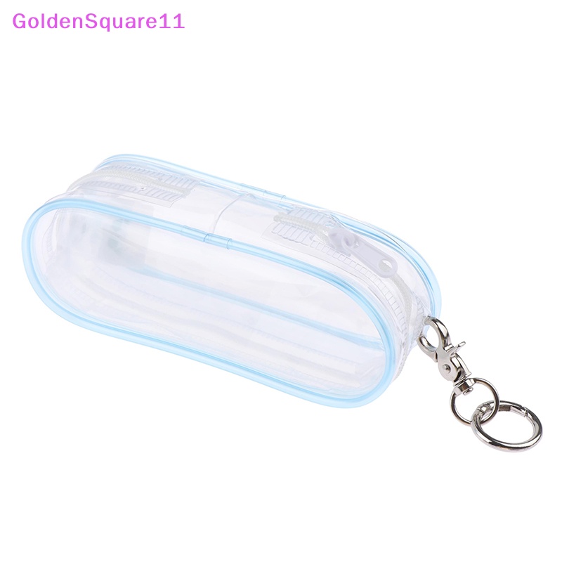 Túi Đựng Tiền Xu / Chìa Khóa / Tai Nghe / Son Môi mini Trong Suốt Hình Búp Bê anime Màu Vàng Kim vn