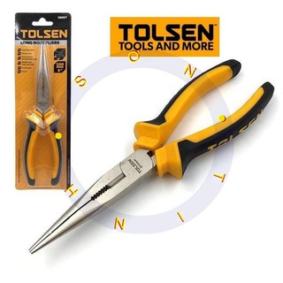 Kềm mỏ nhọn dài 8inch 200mm long nose pliers tolsen 10007