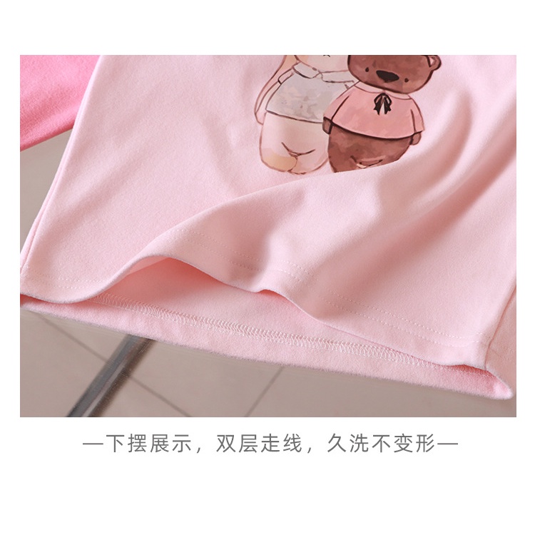 Áo Thun Tay Dài Cổ Tròn Phong Cách Thu Đông Mới Dành Cho Bé Gái 80-160cm