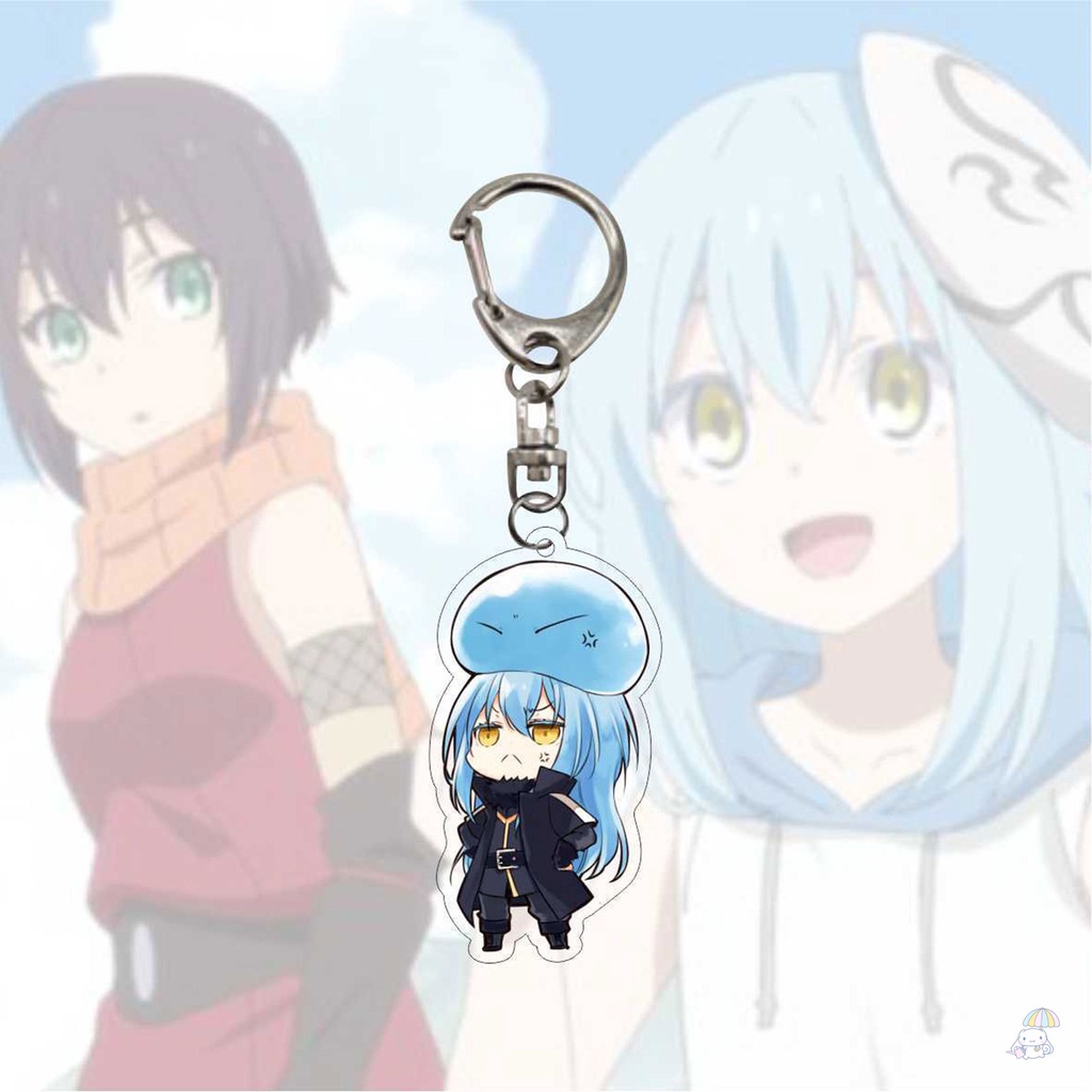 Móc Khóa Hình Nhân Vật Hoạt Hình Rimuru Tempest Màu Sắc Tươi Sáng Thân Thiện Với Môi Tr Anime Rimuru Tempest Keychain