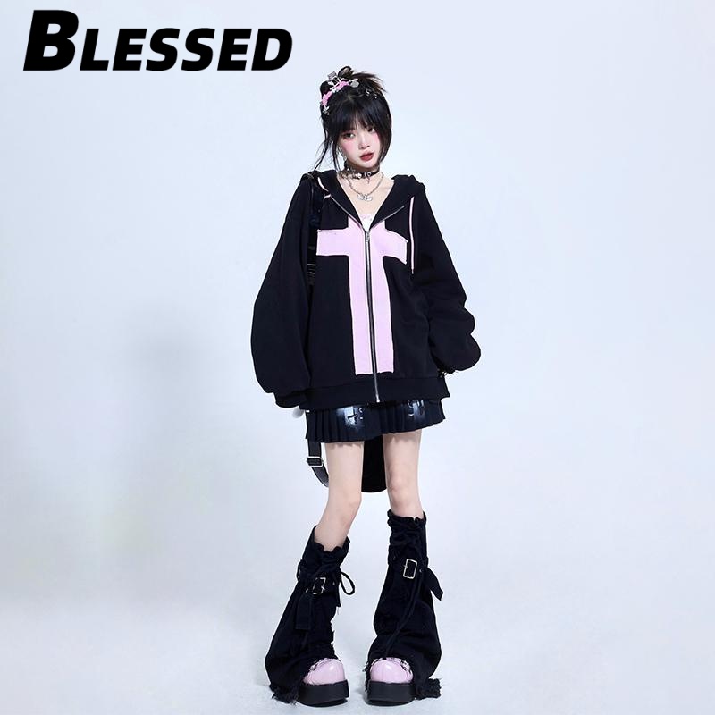 Blessed Áo Khoác hoodie áo khoác nữ zip hoodie fashionable Popular Thanh lịch Thoải mái WWY239129J37Z230914