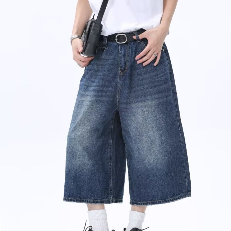 Quần jeans Lửng vintage Thời Trang Dành Cho Nam