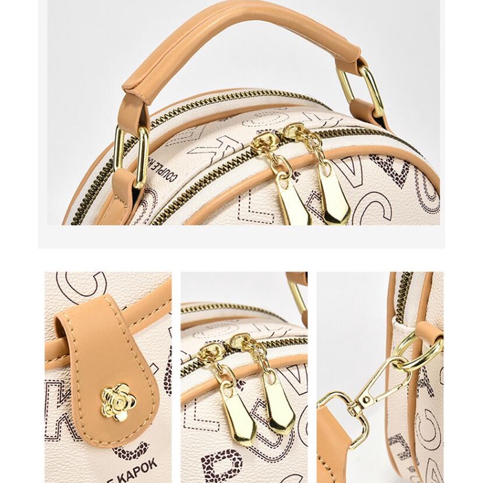 Chuwanglin Túi Da Đeo Chéo In Họa Tiết Thời Trang Cho Nữ