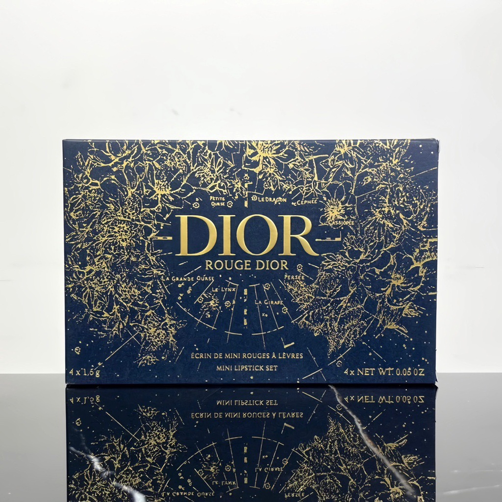 Hộp Quà Tặng Son Môi dior 2023 Dưỡng Ẩm Làm Trắng Màu Xanh Dương Sáng Có Hộp Quà