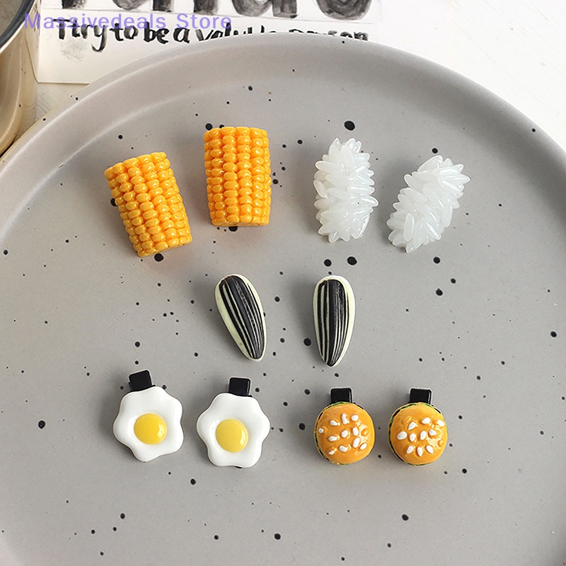 Kẹp Tóc Trang Trí Hình Thức Ăn Dễ Thương Vui Nhộn Cho Bé Gái Mới