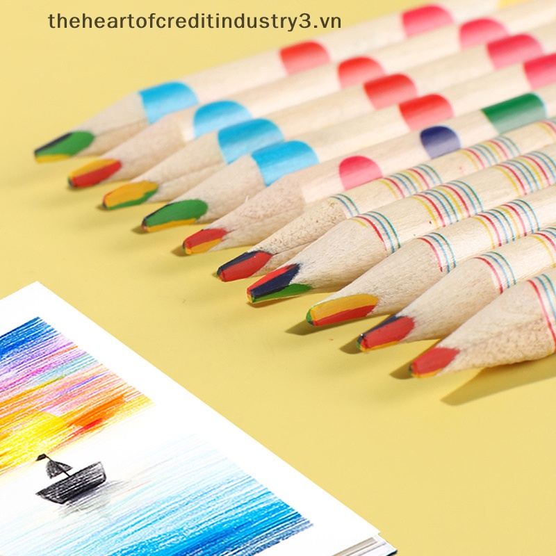 Set 10 Bút Chì Màu Bằng Gỗ diy Dễ Thương Chuyên Nghiệp