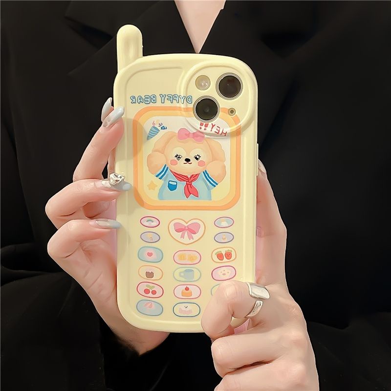 WEIBAO Ốp Điện Thoại Mềm Chống Sốc Họa Tiết Gấu Xinh Xắn Cho Iphone 14promax 13 11 12
