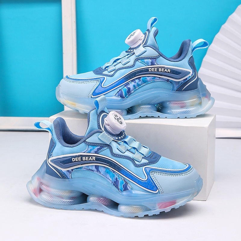 Giày Thể Thao Da Đế Bằng Thoải Mái Chất Lượng Cao Cho Bé