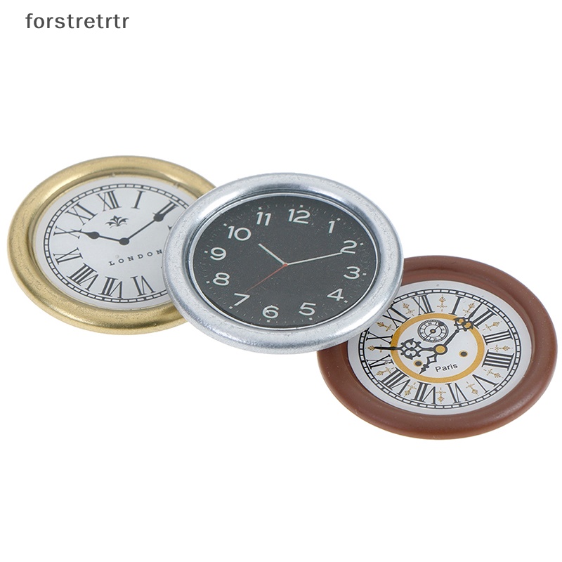 Forstretrtr Đồng Hồ Treo Tường Tỉ Lệ 1: 12 Trang Trí Nhà Búp Bê