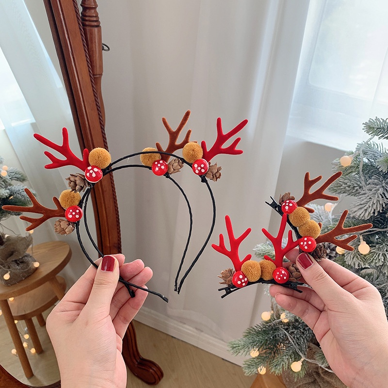 Băng Đô Cài Tóc Hình Tuần Lộc Giáng Sinh 2024