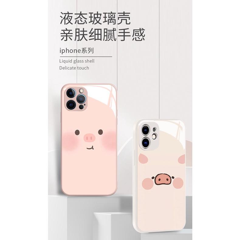 Ốp Điện Thoại In Hình Chú Heo Đáng Yêu Cho Iphone 14promax 13pro 12 xr 11promax 7 8 plus xsmax