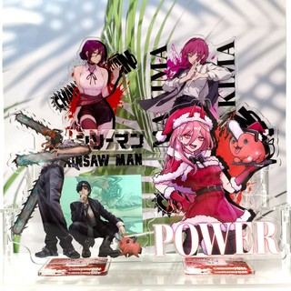  Mô hình Standee Anime Chainsaw Man Denji Pochita Power Hayakawa Aki decor 