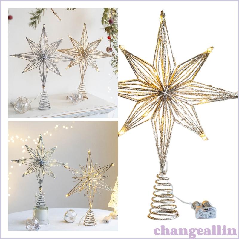 Đèn led Trang Trí Cây Thông Noel Hình Ngôi Sao Chạy Bằng Pin