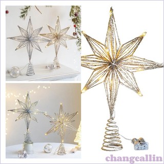 Đèn led Trang Trí Cây Thông Noel Hình Ngôi Sao Chạy Bằng Pin