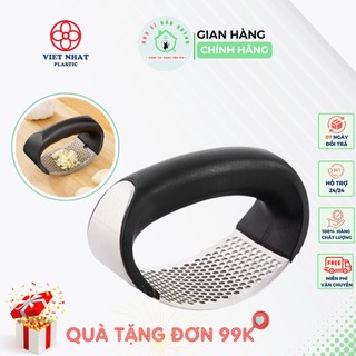 Dụng cụ nghiền tỏi, dập tỏi, ép hành tỏi cầm tay, thiết kế vòm tròn thông minh, chất liệu thép không gỉ Garlic Press