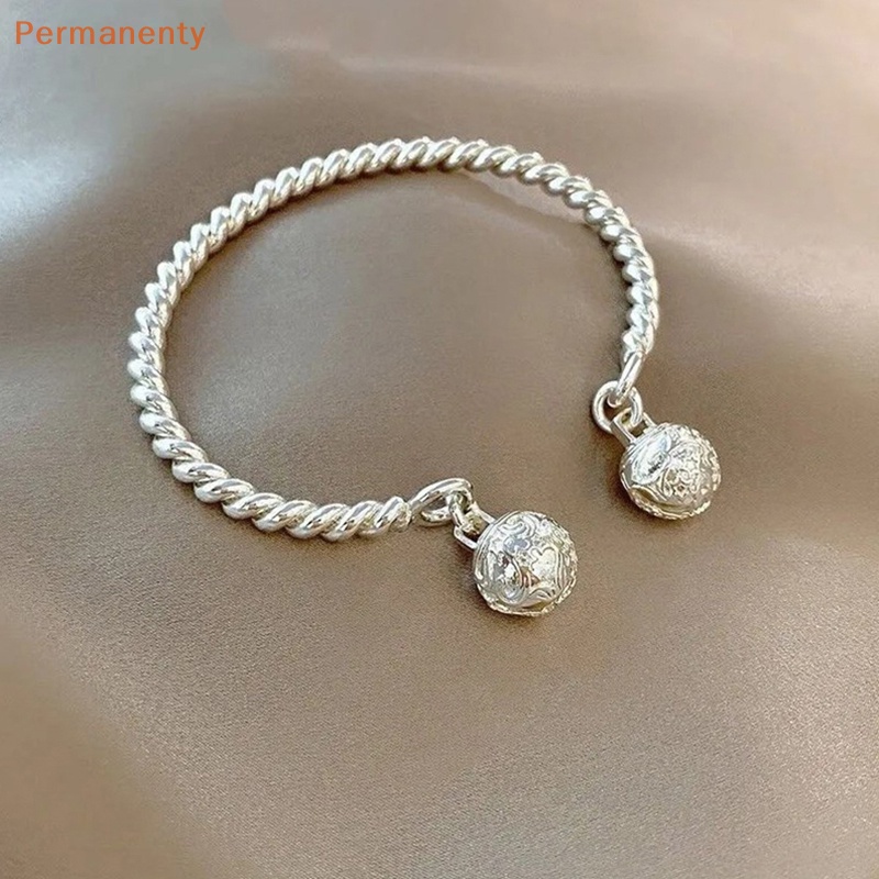 Vòng Tay Bạc 925 Đính Chuông Nhiều Màu Sắc Thời Trang Cho Nữ