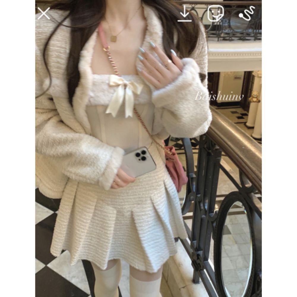 Áo Thun Tay Dài Dáng Ôm Đính Nơ Thời Trang Quyến Rũ Cho Nữ