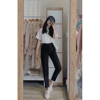 Quần baggy tây lưng cao trơn dài và lửng ( hỏa tốc nội thành) alohashop91