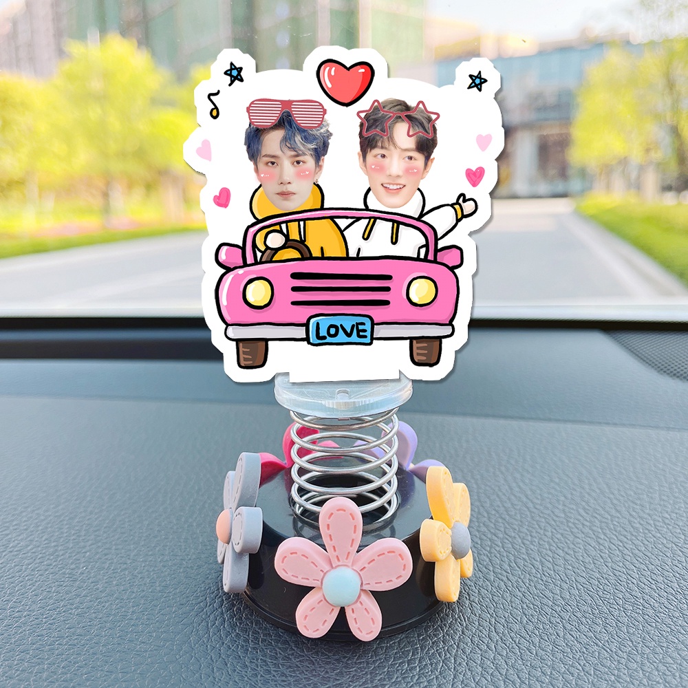 Standee lò xo lắc lư đáng yêu trong suốt đế dính trang trí in theo yêu cầu chibi - trí decor