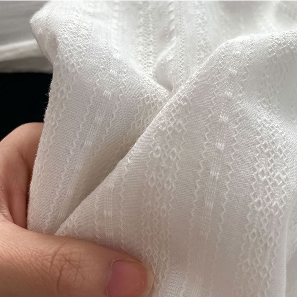 Áo Sơ Mi Trắng Cổ Đứng Dáng Rộng Phong Cách Nhật Bản Thời Trang Thu Đông