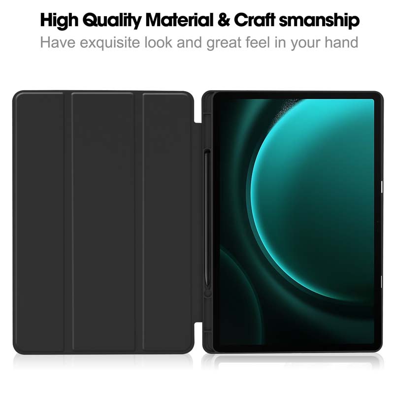 Pu Bao Da Máy Tính Bảng Chống Nứt Nẻ Cho Samsung Galaxy Tab S9 FE SM-X510 X516 S9FE 5G case S9FE+ SM-X610 X616 S9+ X810 X816 FE+ cover Giá Đỡ