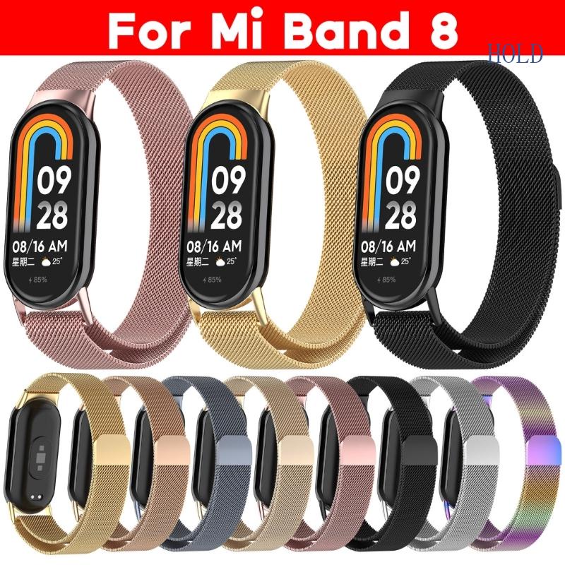 Dây Đeo Inox Cho Đồng Hồ Thông Minh mi band 8