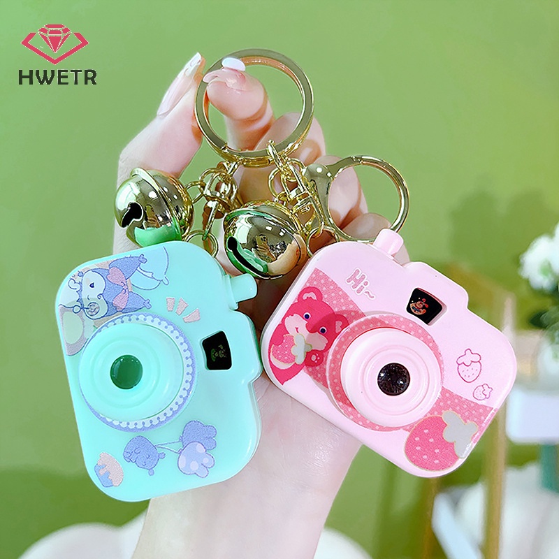 Móc khóa HWETR hình máy ảnh hoạt hình Sanrio đáng yêu cho bé