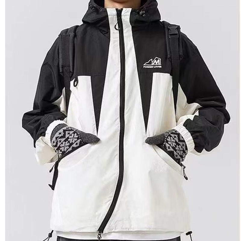 Mlb Áo Khoác Có Nón Phối Màu Tương Phản Thời Trang Đường Phố Mỹ Cá Tính Cho Nam