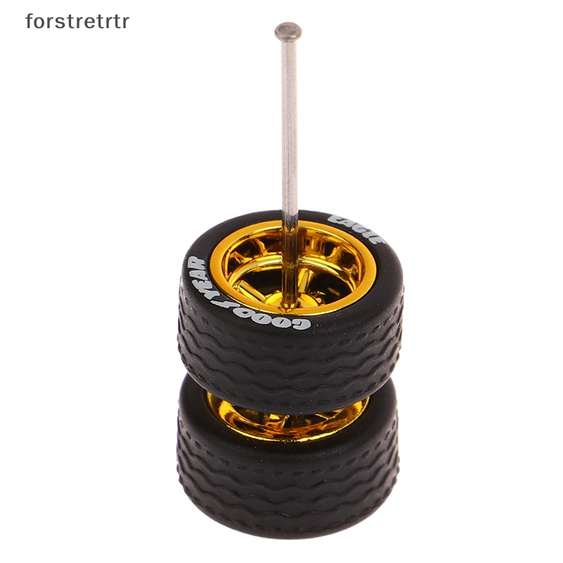 Forstretr 1 Bộ Bánh Xe 10.8 / 12.8mm 1 / 64 Bằng Hợp Kim Màu Bạc Có Thể Tháo Rời bsc-a Chuyên Dụng