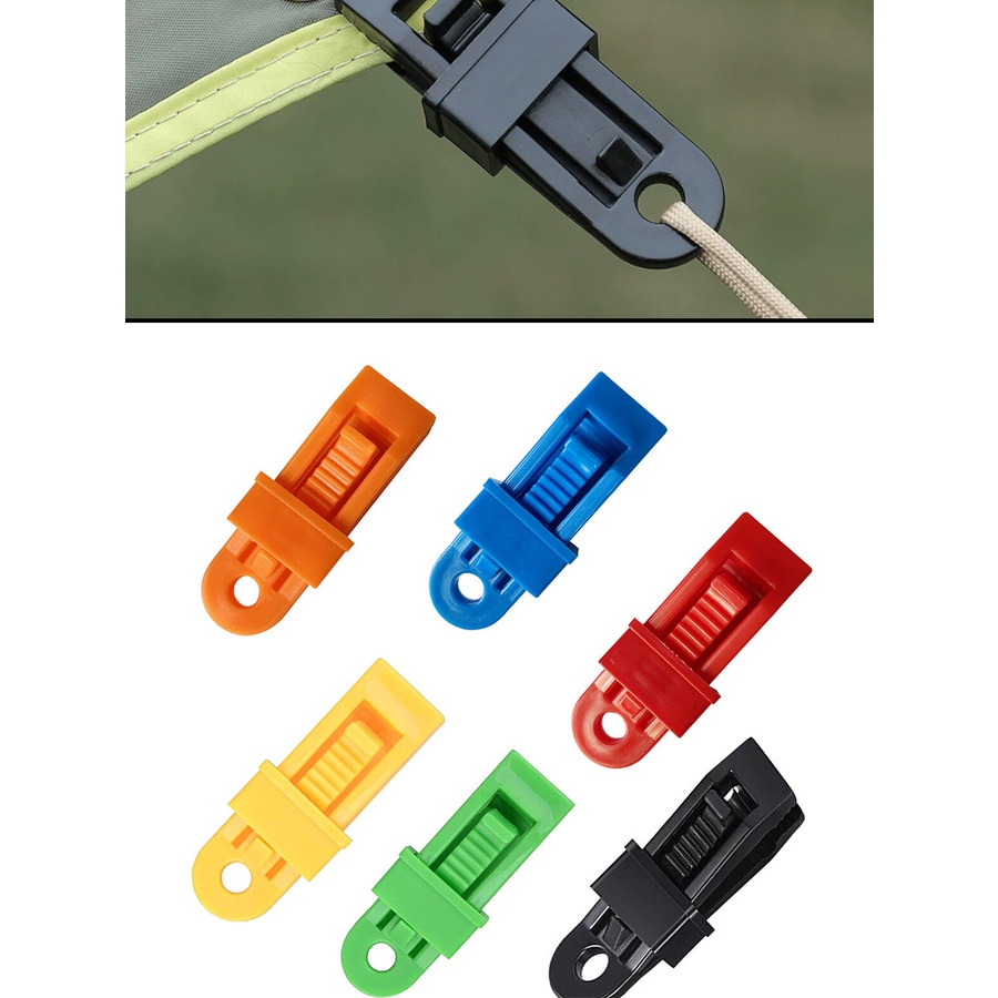 New 10pcs Adjustable Heavy Duty Lock Grip for Tarp & Shade Cloth Plastic Clips
